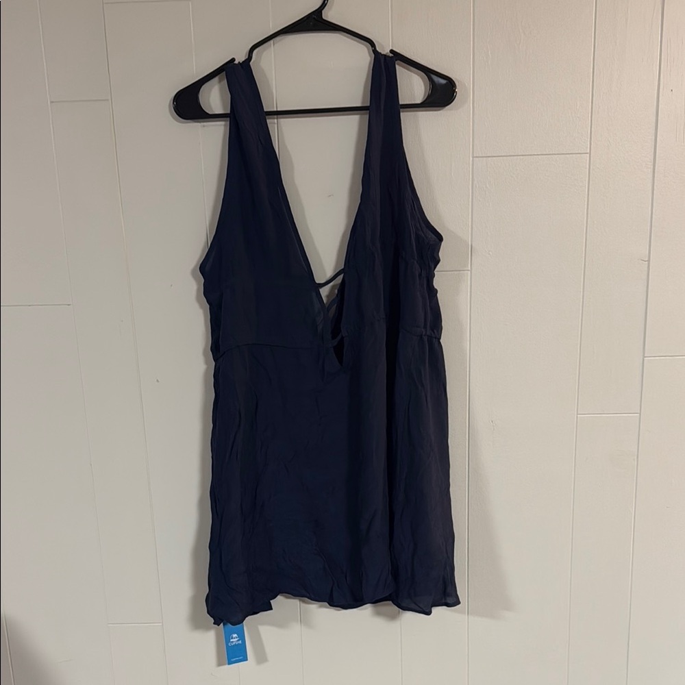 Cupshe Deep Blue Swim Coverup